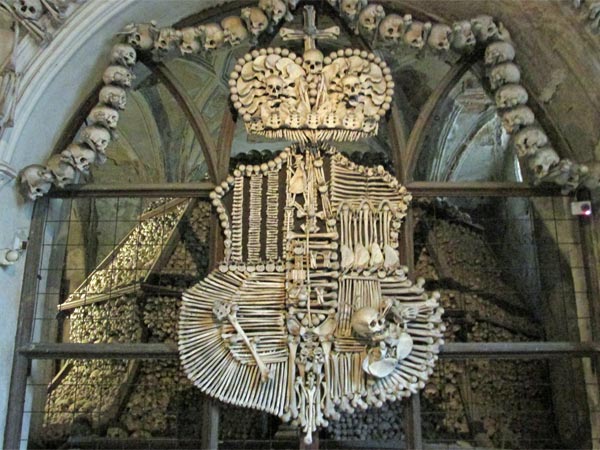 watt in the bone chapel in kutna hora, czech republic on may 20, 2015