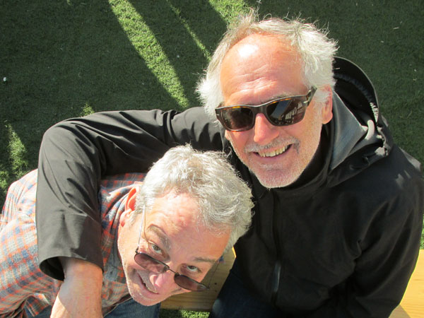 mike watt + carlos van hijfte (l to r) in utrecht, netherlands on may 1, 2015