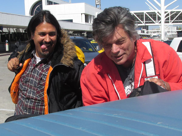 raul morales (left) + dirk vandenberg (right) at lax on april 27, 2015