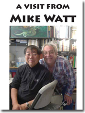 front cover of 'a visit from mike watt' zine by v. vale