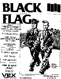 Raymond Pettibon - Raymond Pettibon Black Flag Flyer (early Raymond  Pettibon)