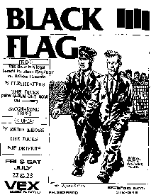 black flag gig flyer