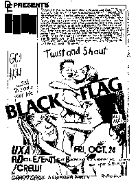 black flag gig flyer