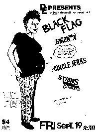 black flag gig flyer