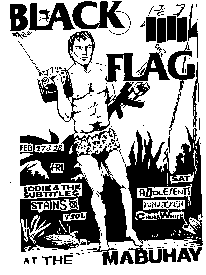 black flag gig flyer