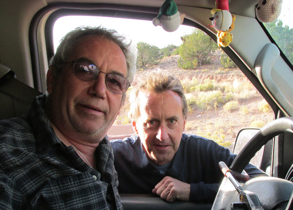 mike watt + bob stires in placitas, nm on november 1, 2014