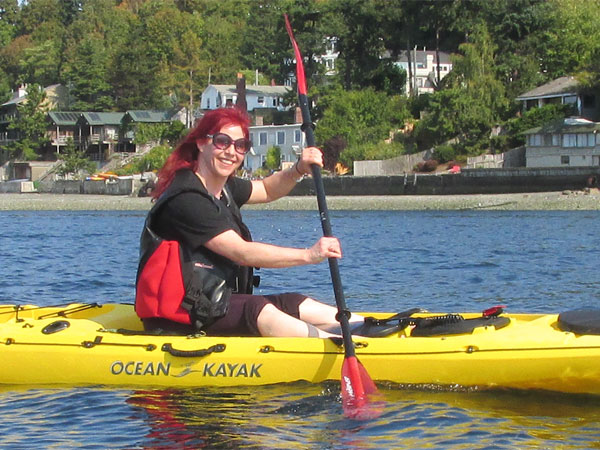 sandy glaze paddling in pugent sound on september 21, 2014