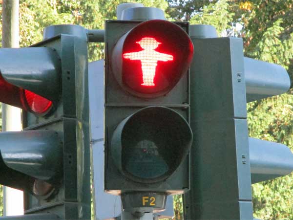 'ampelmann' in berlin, germany on september 24, 2016