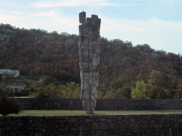 art on the roadside on the trip from rijeka to zagreb, croatia on october 19, 2016