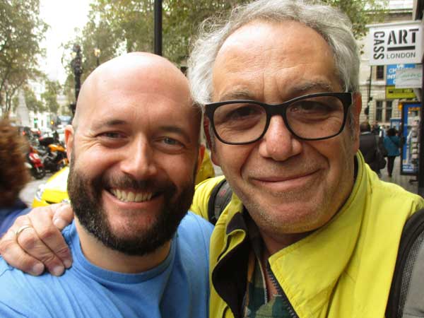 chirs denman + mike watt (l to r) in london, england on october 7, 2016