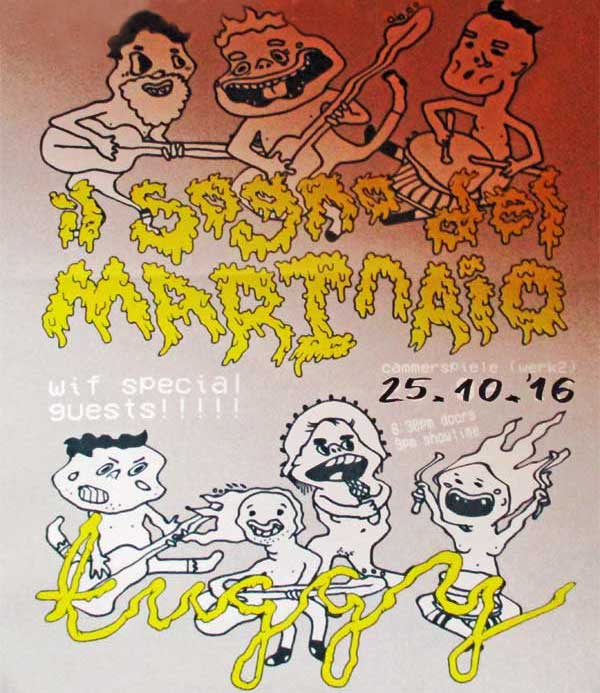poster for il sogno del marinaio + tuggy gig at cammerspiele in leipzig, germany on october 25, 2016
