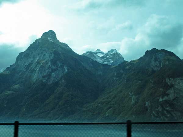 in the swiss alps, going south from winterthur to lugano on october 14, 2016