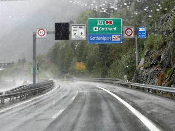 in the swiss alps, going south from winterthur to lugano on october 14, 2016