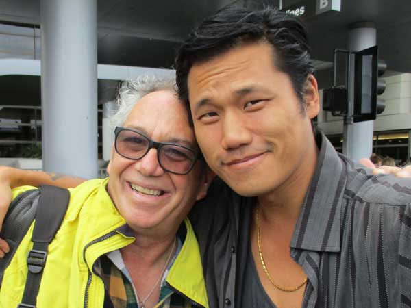 mike watt + alex hung-tai (l to r) at los angeles international airport, ca on september 19, 2016. photo by alex hung-tai