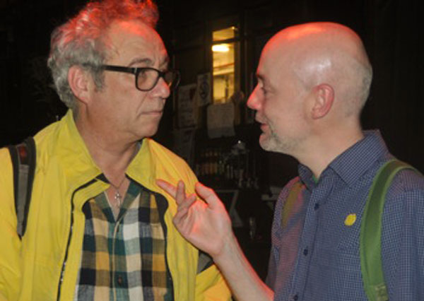 mike watt + dep downie (l to r) at 'the quietus festival' at worm in rotterdam, netherlands on october 29, 2016. photo by mrs peak