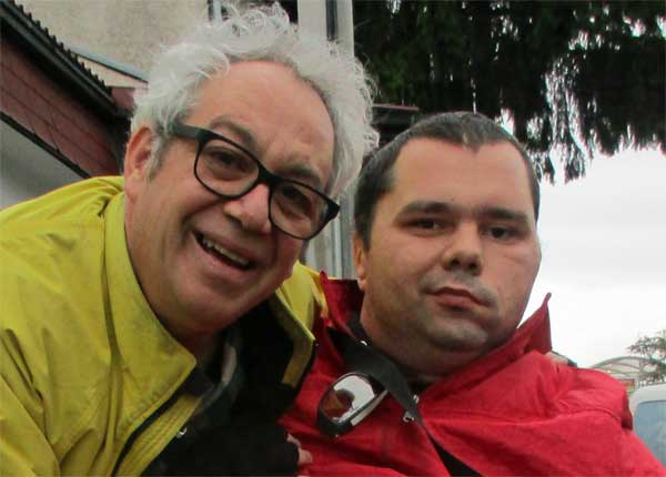 mike watt + ivan (l to r) in zagreb, croatia on october 20, 2016