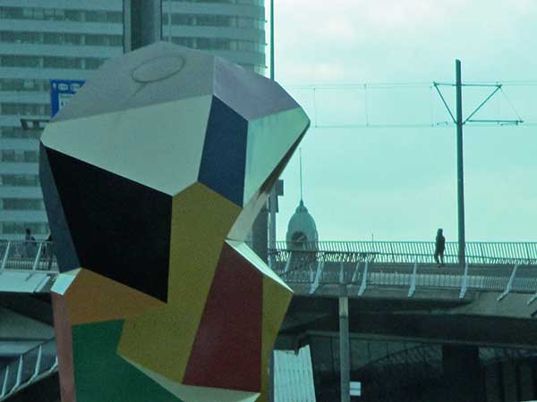 public art in rotterdam, netherlands on october 29, 2016