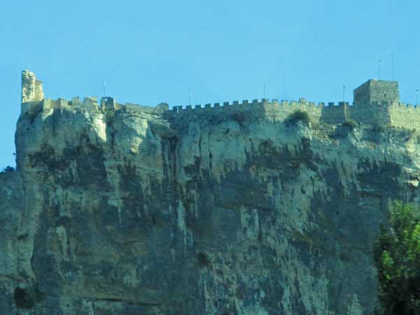 ruins seen on the way to toulon, france on october 9, 2016