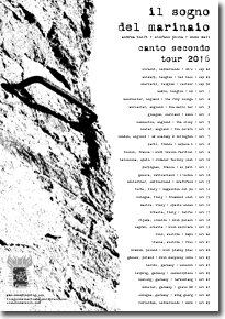 'canto secondo tour 2016 il sogno del marinaio euro tour flyer