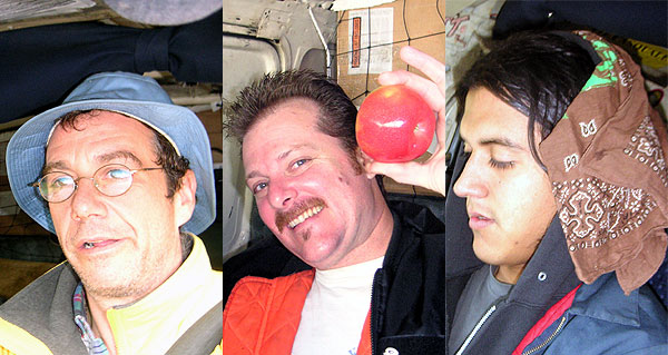 watt, pete and raul - week 5 of tour - 2004