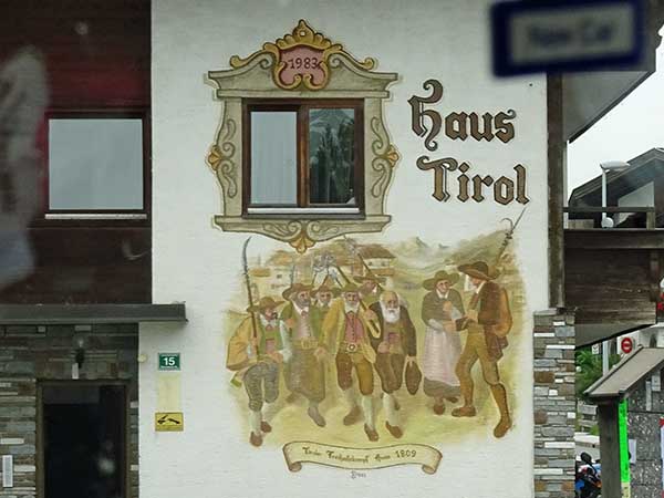 some tirol haus in breitenbach, austria on august 23, 2019