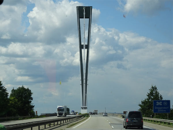 bridge near deggendorf, germany on august 14, 2019