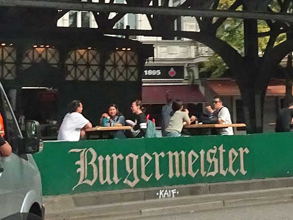 'burgermeister' burger chow pad in berlin, germany on august 20, 2019
