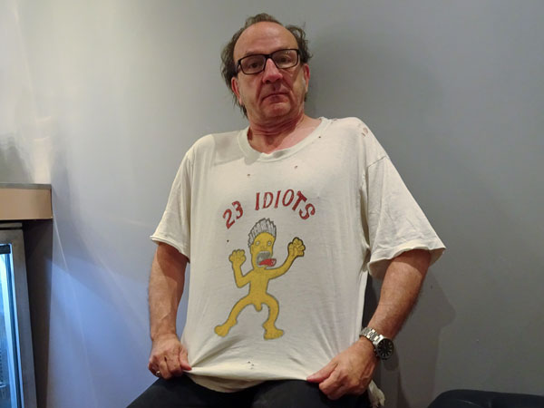 david yow backstage at the garage in london on august 4, 2019