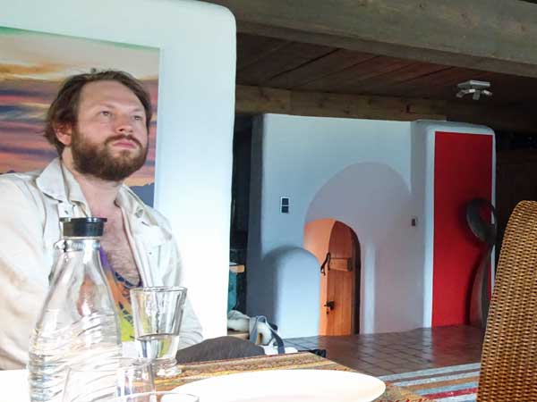 matt mottel at julia's parents' pad in breitenbach, austria on august 23, 2019