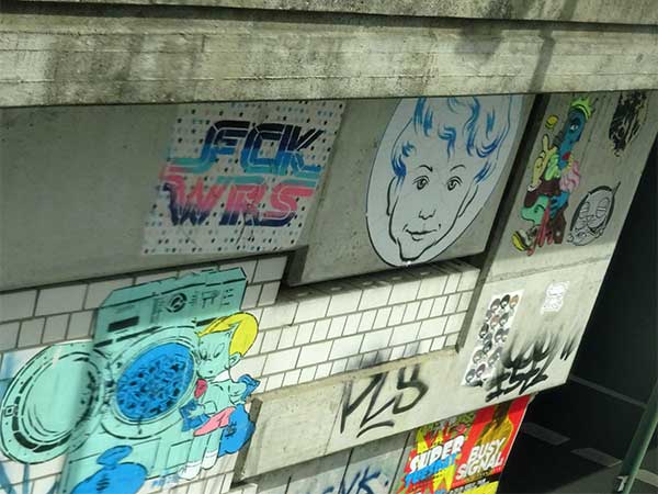 overpass near moxy hotel ostbahnhof in berlin, germany on august 20, 2019