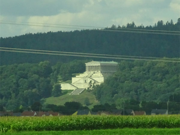 walhalla from the autobahn on august 14, 2019