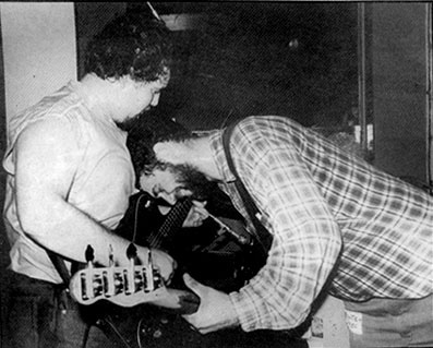 d. boon + mike watt of the minutemen in 1985