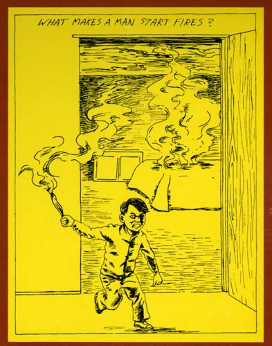 raymond pettibon art for cover of the minutemen's 