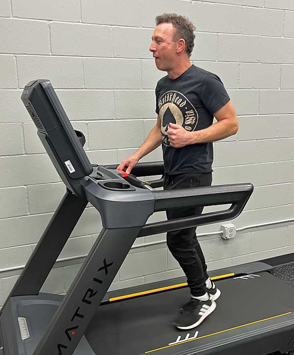 peter distefano's photo of perk working out at the 'tel in omaha, ne on february 24, 2024