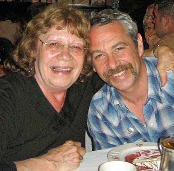 yuka honda's photo of mike watt (l) + his ma (r) in the chinatown part of manhattan, new york city, ny on may 29, 2006