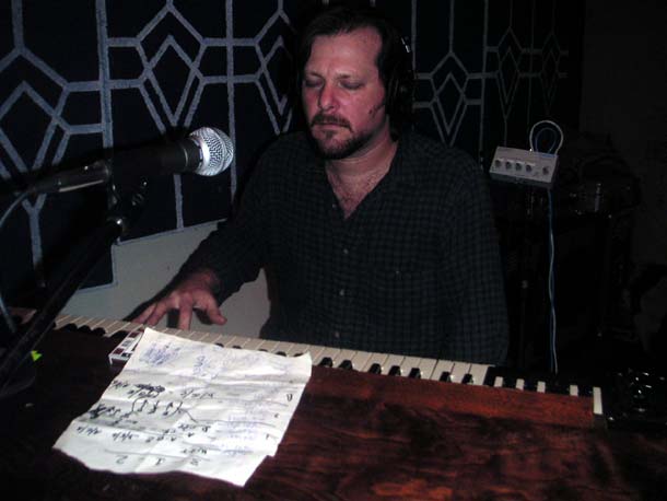 pete doing an overdub