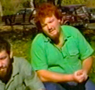 mike watt + d boon (l to r) near bard college in 1985