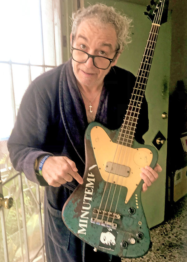 mike watt at the hatch of his pad in san pedro, ca on july 3, 2021 - photo by dirk vandnberg