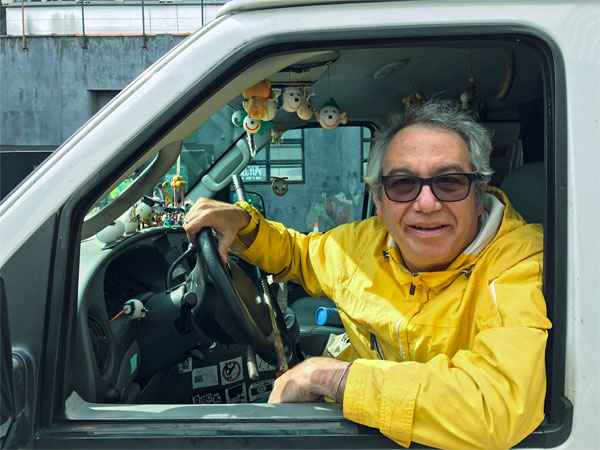 mike watt in the boat in brooklyn, ny on may 10, 2017 - photo by will ragozzino