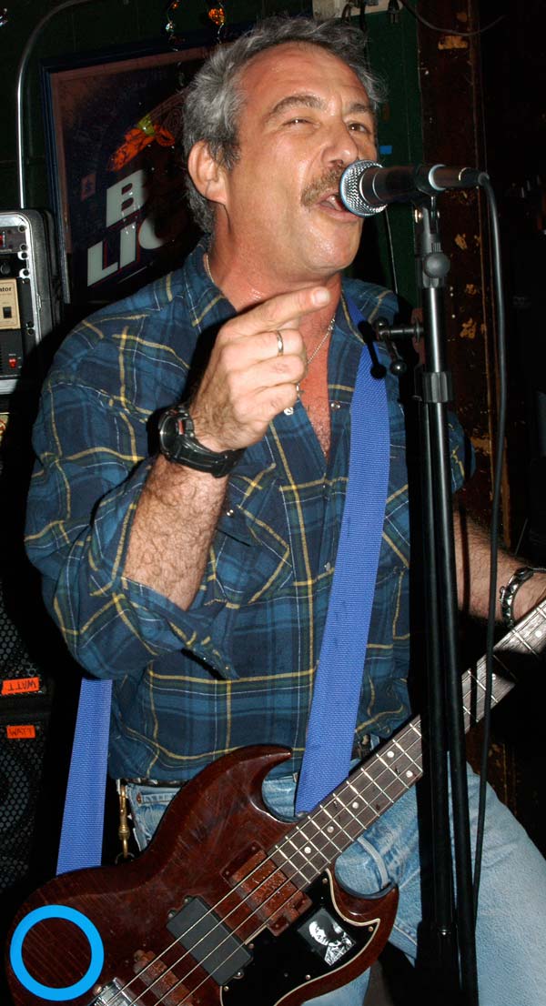 mike watt at harold's place in san pedro, ca on october 21, 2008 - photo by eiko kobayashi