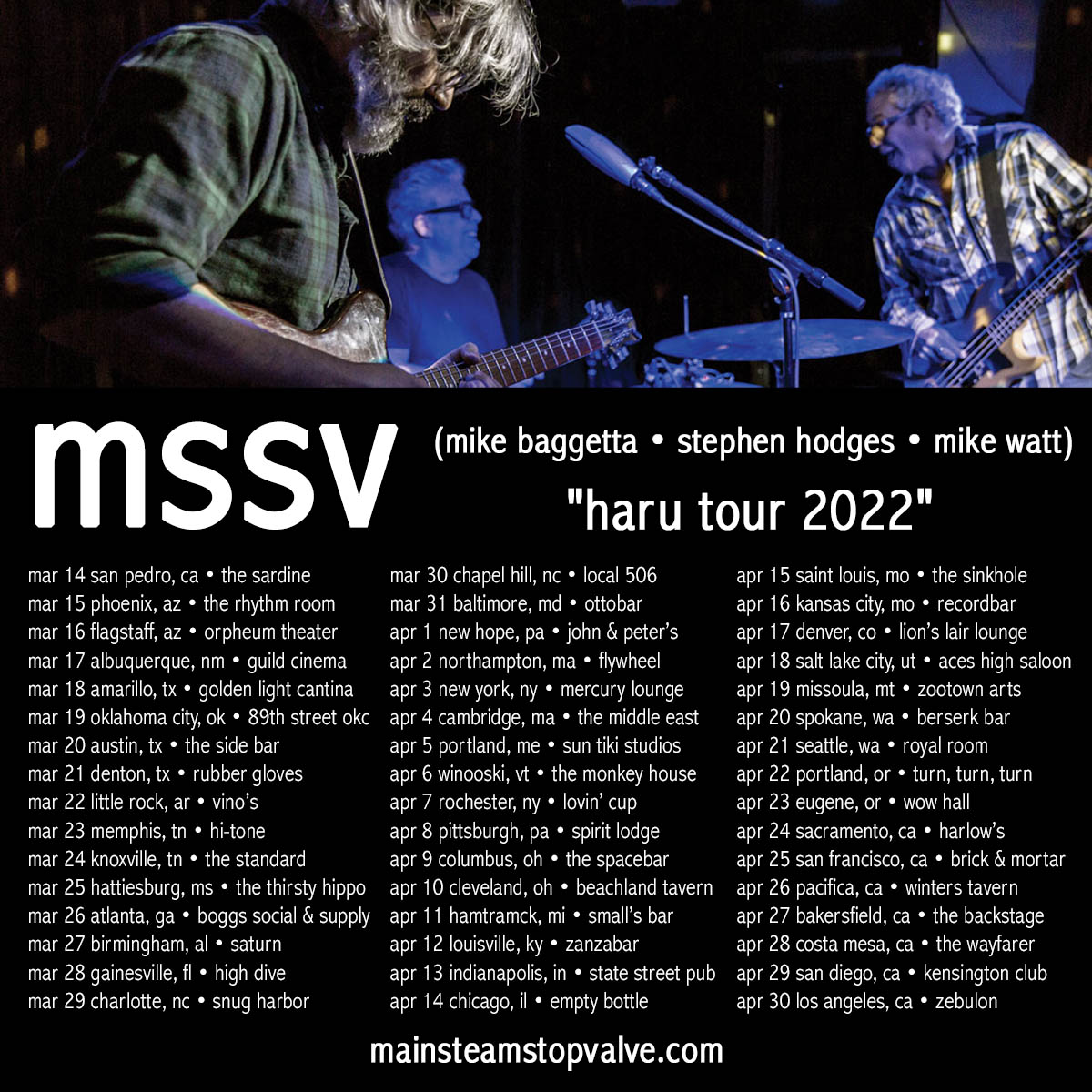 mssv 'haru tour 2022' dates