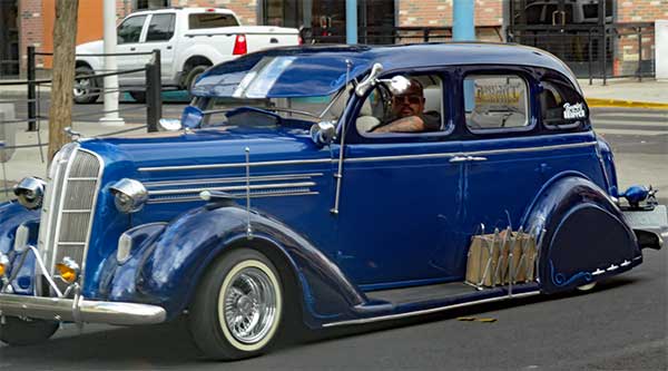 old car in the old downton albuquerque, nm on september 23, 2023