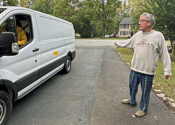 stephen hodges' photo of mike watt in the new boat + kyle bowles in mechanicsville, va on october 18, 2023