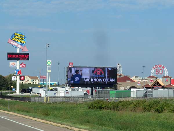 'iowa 80' truck stop on I-80 in eastern iowa on september 30, 2023