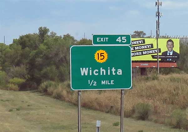 on the kansas turnpike north to wichita, ks on september 27, 2023