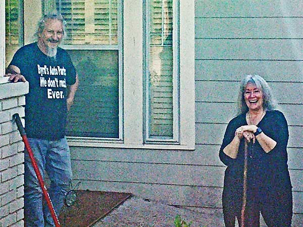 tim + susan at their pad in water valley, ms on october 29, 2023