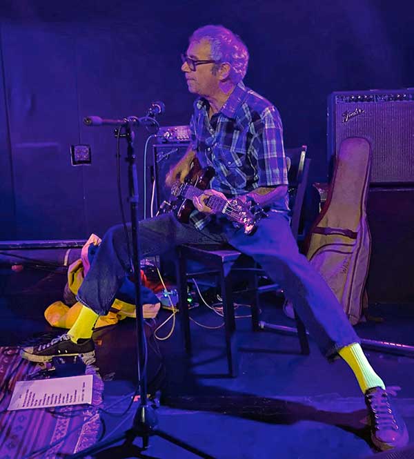 mark feibusch's photo of mike watt at the 'mercury lounge' in new york city, ny on october 15, 2023