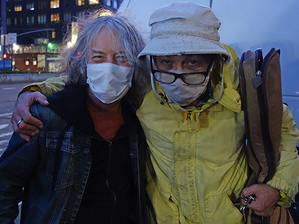 albert bouchard + mike watt in manhattan, ny. photo by tina clarke