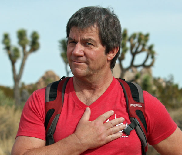 don dalton in joshua tree, ca in november of 2017. photographer unknown