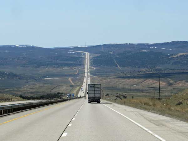 heading towards utah from wyoming on I-80